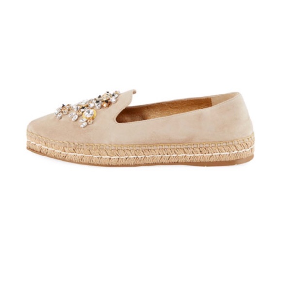 NWT Prada Embellished Platform Suede Espadrille - Picture 3 of 8